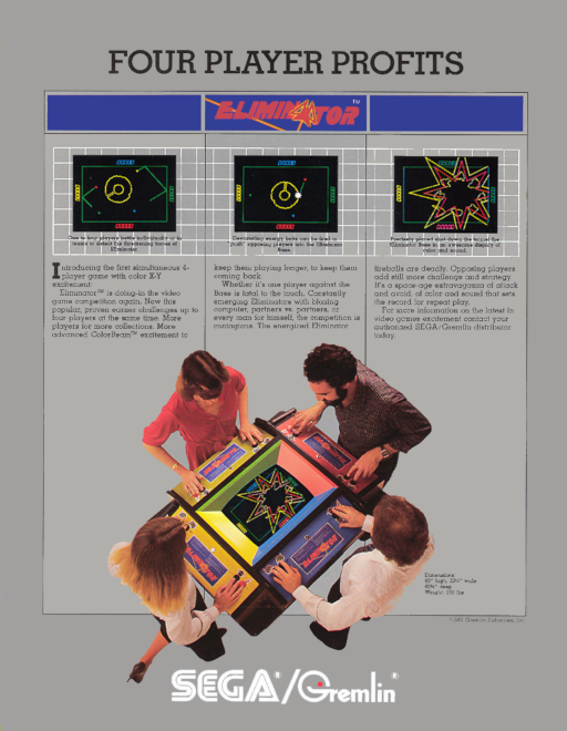 Eliminator (2 Players, set 2) Arcade Game Cover